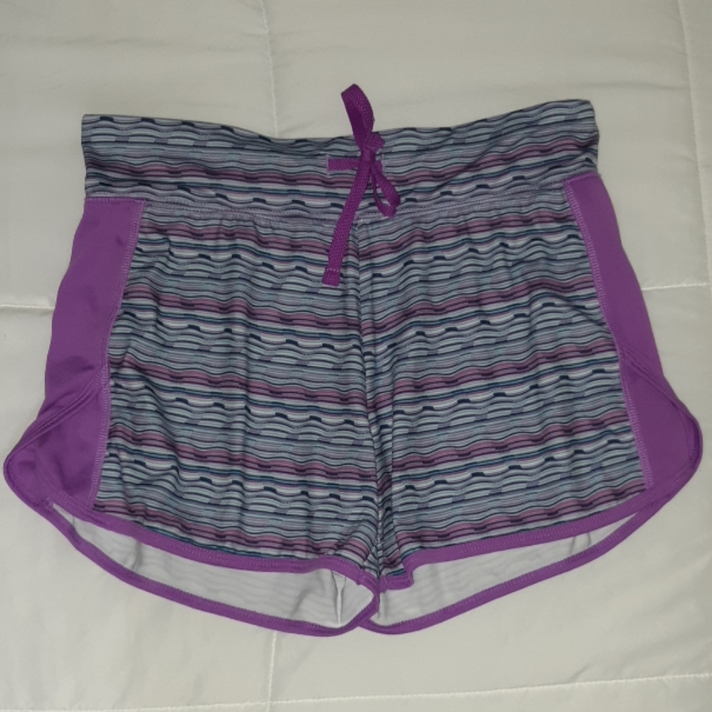 SO girls running shorts size 16 purple blue NWT